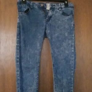 Forever 21 Blue Acid Wash Jeans